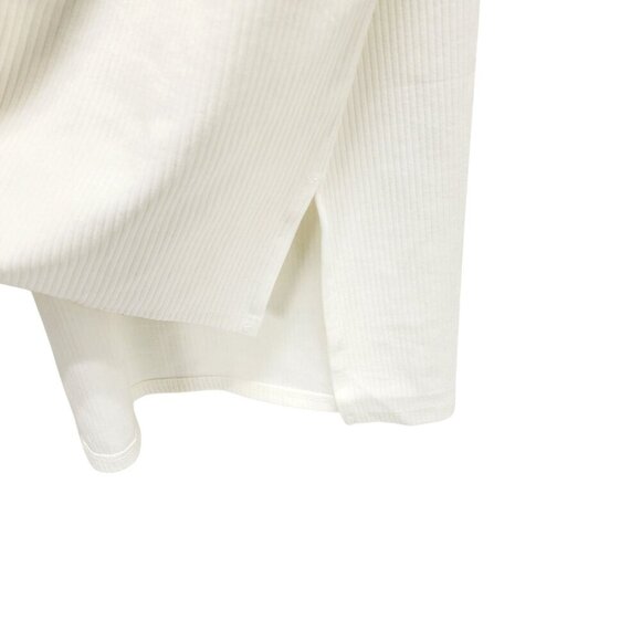 The Drop Womens White Sleeveless Ribbed Midi Dress Size XXL Cotton Blend - Picture 4 of 14